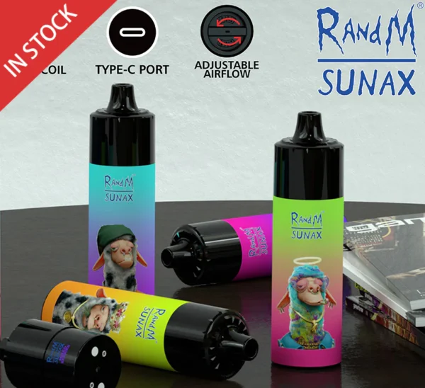 RANDM SUNAX 21000 AIRFLOW CONTROL POD REPLACEABLE VAPE DEVICE 1PC